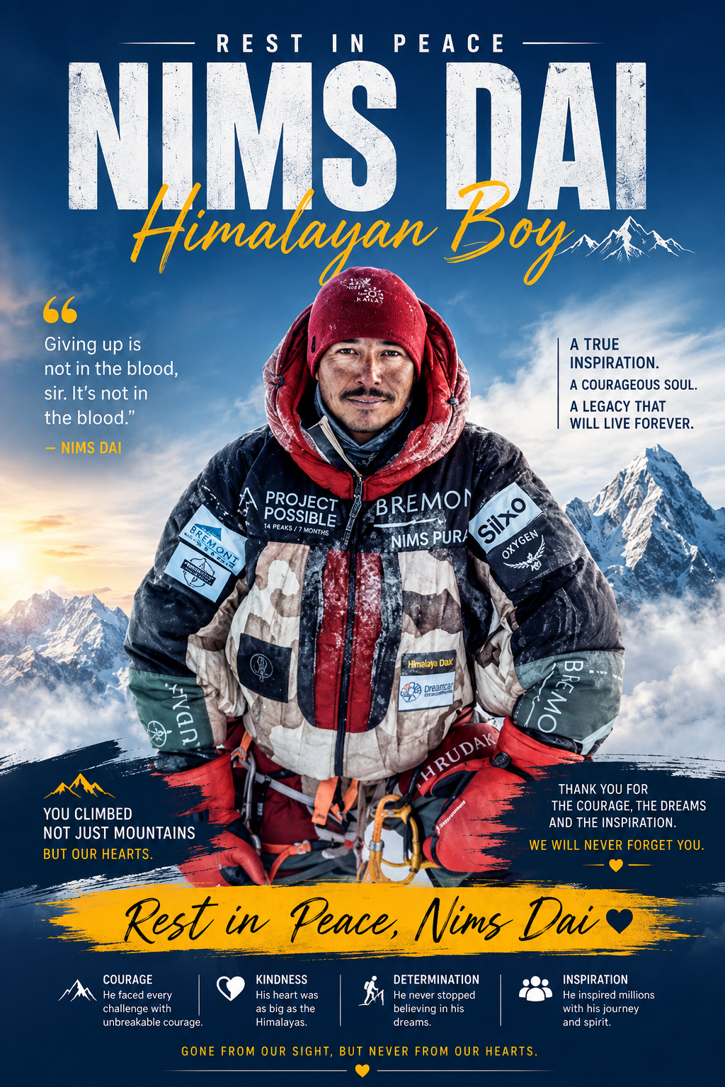 NimsDai  Himalayan Boy, Rest in Peace