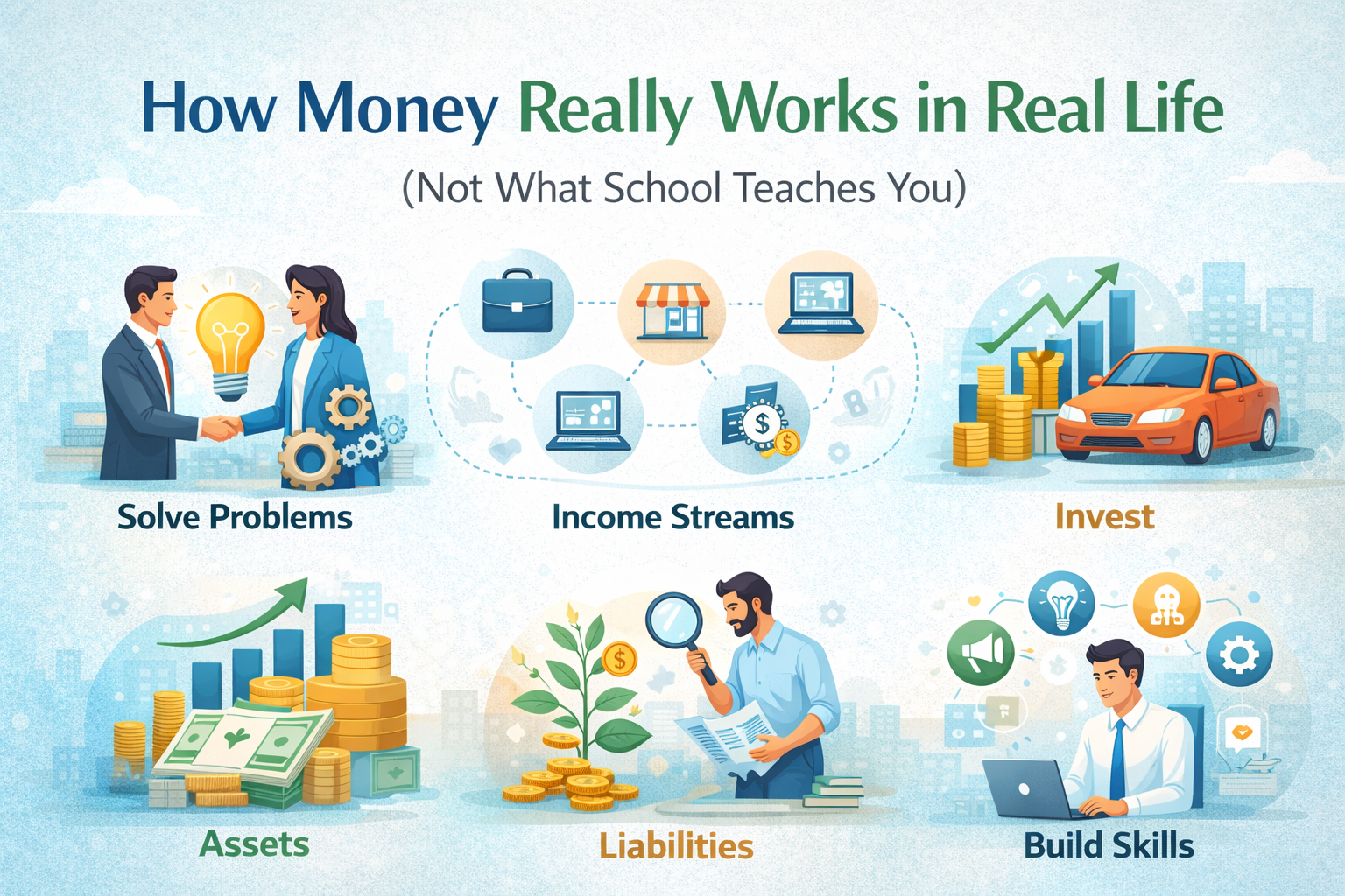 How Money Really Works in Real Life Not What School Teaches You